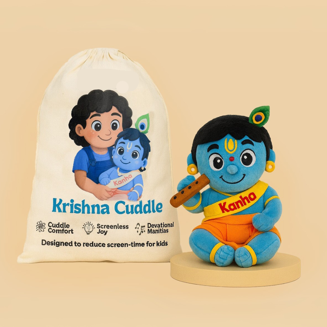 Mantra Chanting Baby Krishna (Medium - 22 cm)