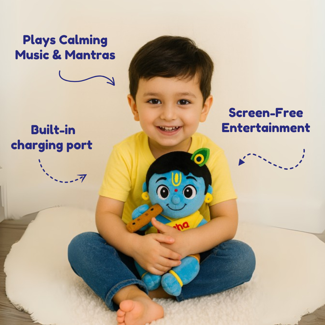 Mantra Chanting Baby Krishna (Medium - 22 cm)