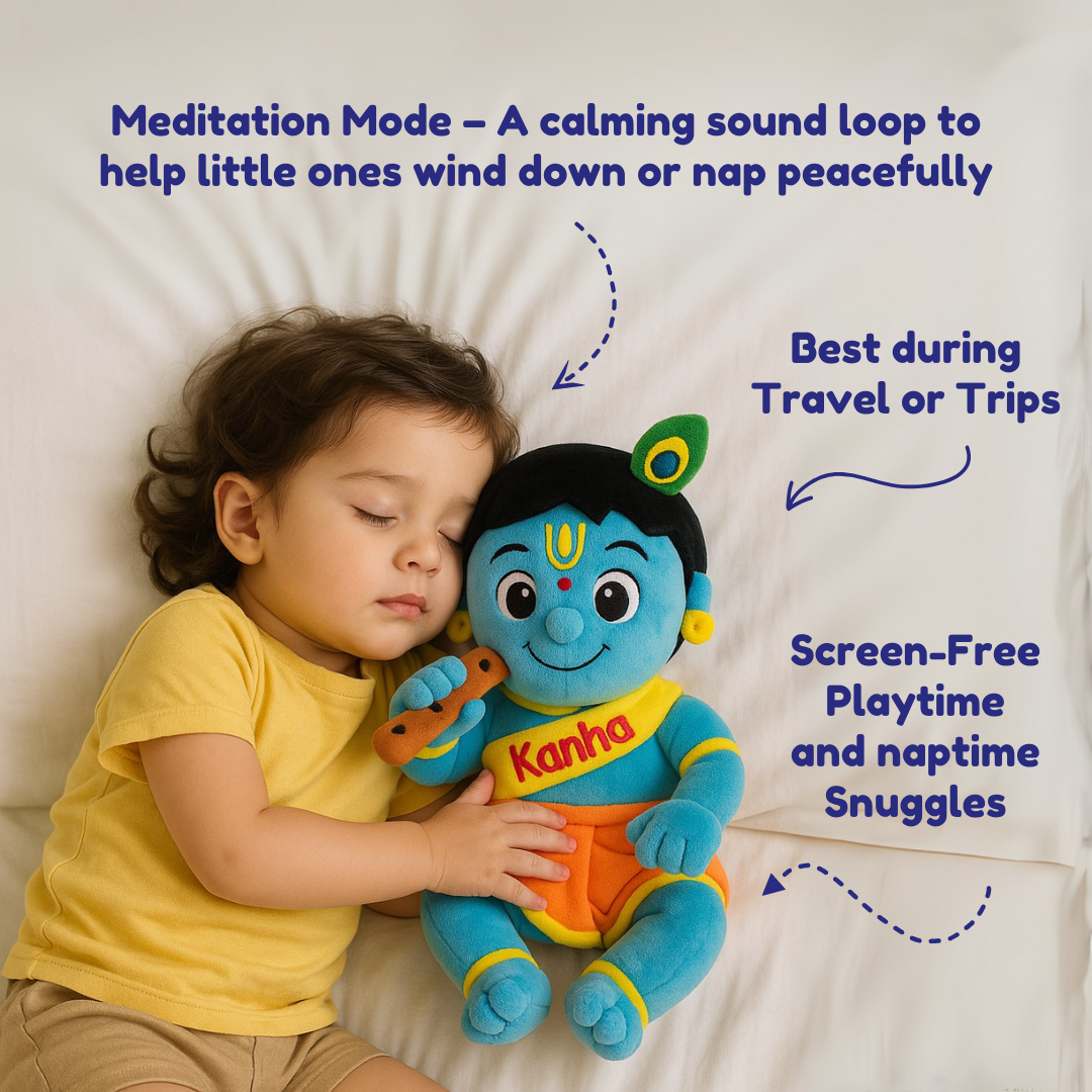 Mantra Chanting Baby Krishna (Medium - 22 cm)